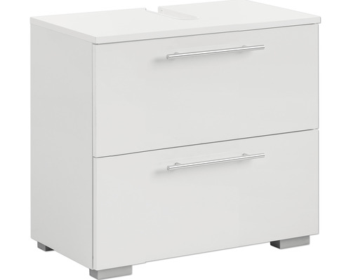 Koupelnová skříňka pod umyvadlo Möbelpartner Carlos bílá 60,2 x 59,1 x 35 cm Skříňka pod umyvadlo se dvěma zásuvkami