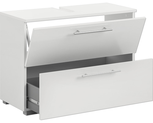 Skříňka pod umyvadlo se dvěma otevřenými zásuvkami