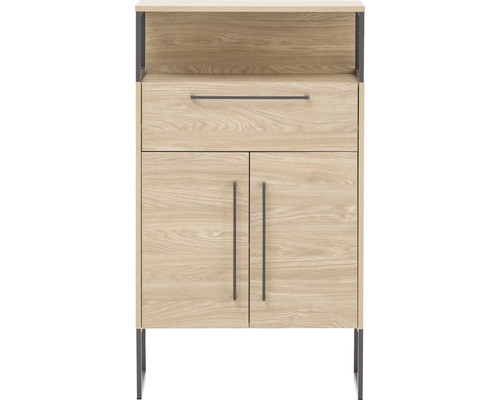 Skříňka pod umyvadlo se zásuvkou a dvěma dvířky