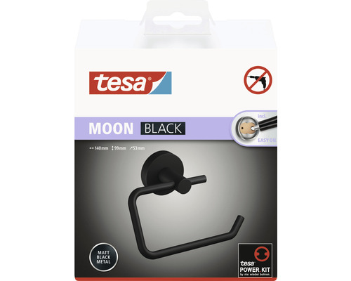 Tesa Moon Držák toaletního papíru, černý kov