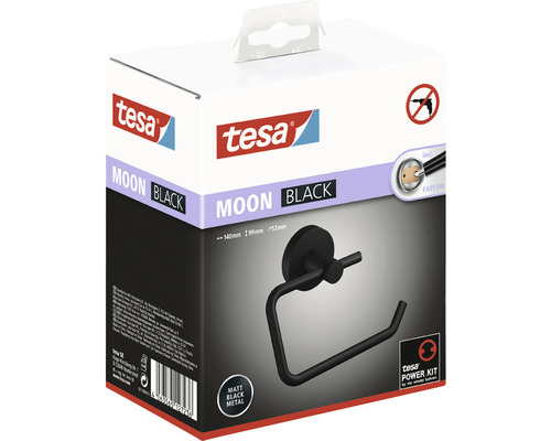 Balení držáku toaletního papíru Tesa Moon Black