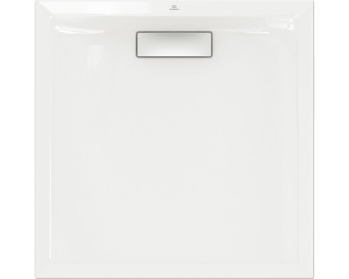 Čtvercová sprchová vanička ze sanitárního akrylátu s odtokovou armaturou