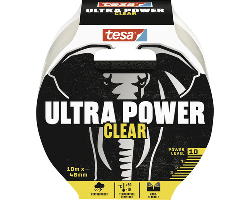 Tesa Ultra Power Clear lepicí páska 10 metrů krát 48 milimetrů