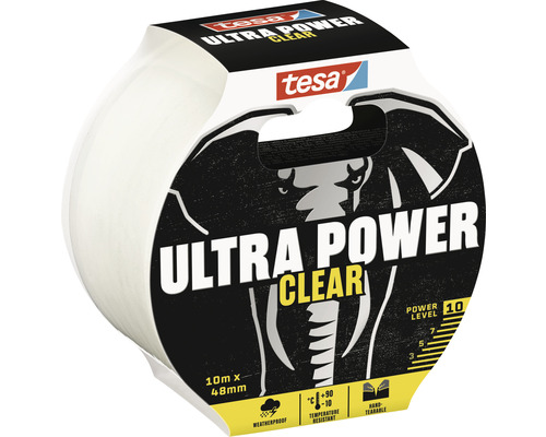 Tesa Ultra Power Clear lepicí páska, 10 metrů krát 48 milimetrů