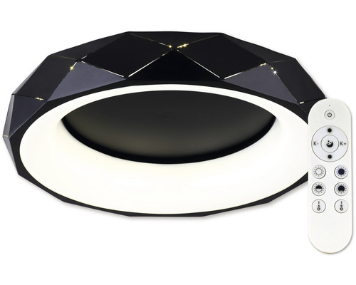 LED stropní svítidlo Top Light Apolo 60C RC 45 W 4500 lm 3000-6500 K černé s dálkovým ovládaním Černé LED stropní svítidlo s dálkovým ovládáním