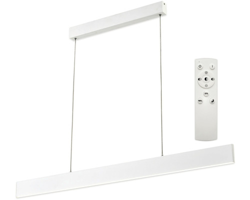 LED lustr Top Light Line 120 BZ RC 30 W 3000 lm 3000-6500 K bílé s dálkovým ovládáním Bílé LED závěsné svítidlo s dálkovým ovládáním