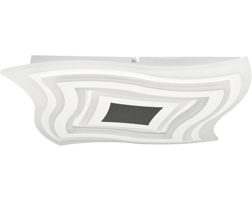 LED stropní svítidlo ARTE 102 W 7745 lm 3000-6500 K bílé s dálkovým ovládáním Bílé stropní svítidlo se zvlněným, vloženým designem