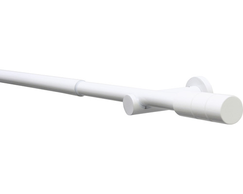 Záclonová tyč Kreta-Zyl bílá 120-210 cm