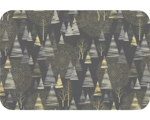 Prostírání se vzorem vánočního stromku a stromu