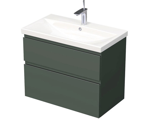 Koupelnová skříňka s umyvadlem Intedoor LANDAU 80x65 cm zelená