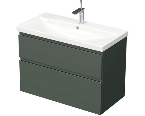 Koupelnová skříňka s umyvadlem Intedoor LANDAU 90x65 cm zelená
