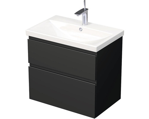 Koupelnová skříňka s umyvadlem Intedoor LANDAU 70x65 cm černá matná