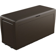 Úložný box s kolečky v proutěném designu