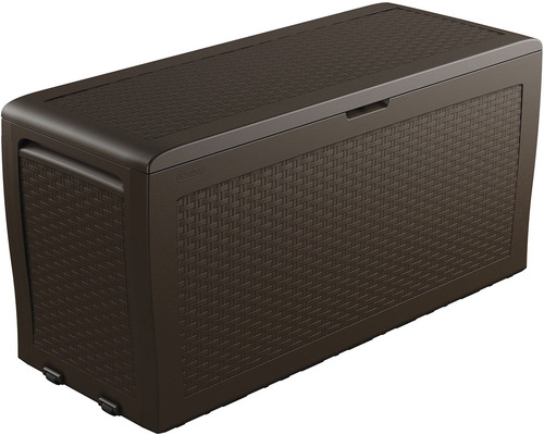 Úložný box s kolečky v proutěném designu