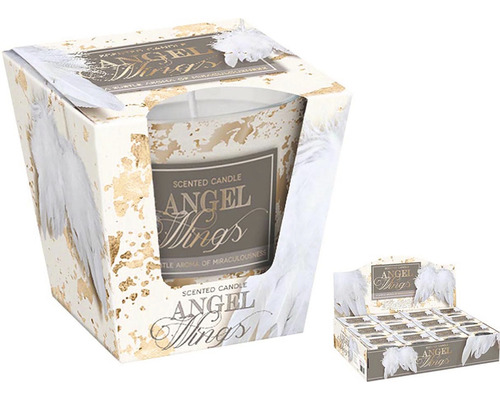 Vánoční svíčka ve skle vonná Angel Wings 115 g