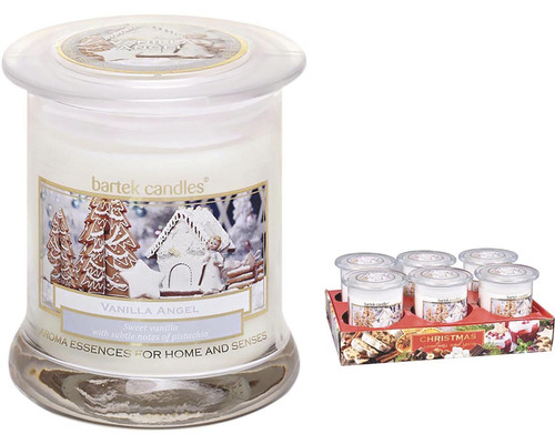 Vonná svíčka ve skle Bartek Candles VANILKOVÝ ANDĚL - Vanilla Angel 260 g