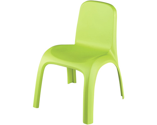 Dětská zahradní židle plastová Monoblock světle zelená