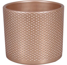 Kulatý květináč s tečkovaným povrchem