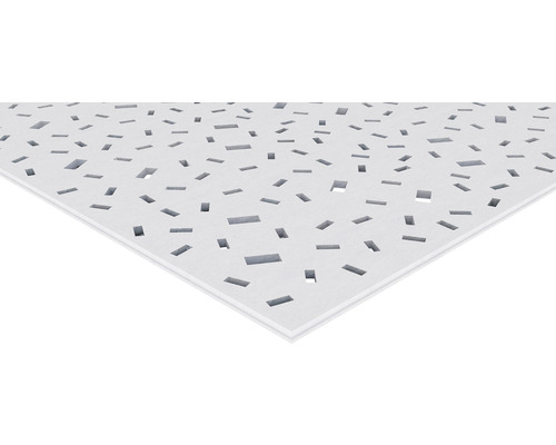 Sádrokartonová děrovaná deska KNAUF Cleaneo přímé obdelníkové děrování 12/25 R,12,5 x 1200 x 2000 mm