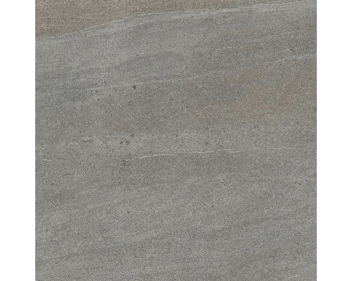 Šedá podlahová dlaždice s kamenným vzhledem.