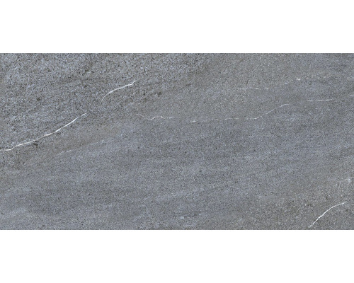 Šedá kameninová dlaždice s matným povrchem a vzhledem přírodního kamene