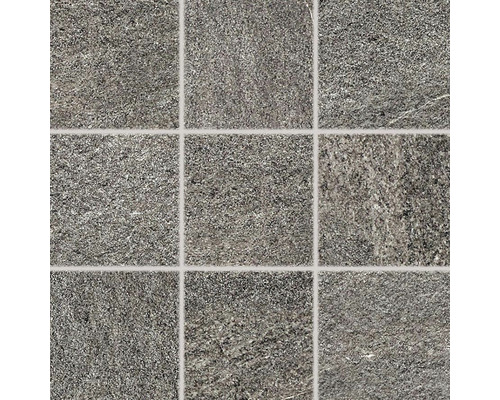 Dlažba imitace kamene Outtec hnědá 9,8x9,8x1 cm