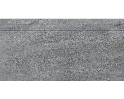 Schodovka Outtec tmavě šedá 29,8x59,8x1 cm