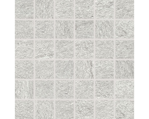 Mozaika Outtec šedá 5x5/29,8x29,8x1 cm