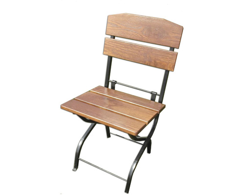 Skládací židle do zahrady z kovu a dřeva