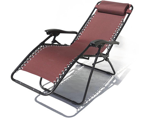 Relaxační lehátko s polštářem a područkami