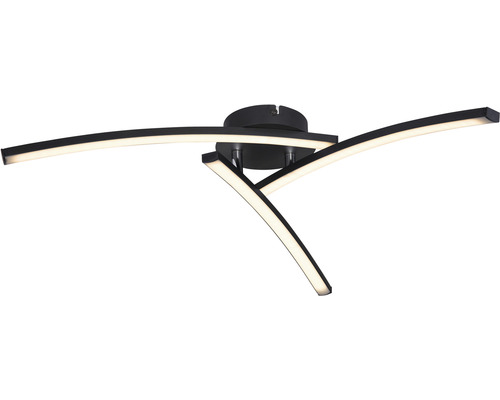 LED stropní svítidlo Globo 67129-18 Tansy I 18 W 1500 lm 3000-4000-6000 K černé Černé LED stropní svítidlo se zakřiveným designem