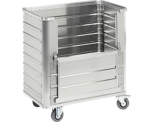 Hliníkový vozík s výklopnou stěnou