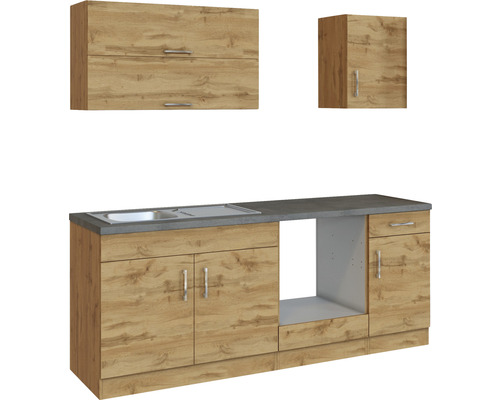 Kuchyňská linka s dřezem, horními a spodními skříňkami