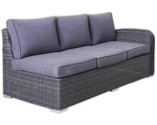 Zahradní pohovka z ratanu s polstrováním