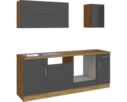 Kuchyňská linka s dřezem, horními a spodními skříňkami