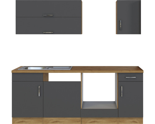 Kompletní kuchyňská linka s dřezem, spodními a horními skříňkami