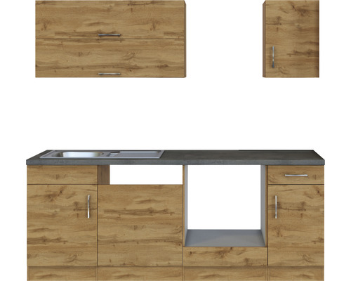 Kuchyňská linka s umyvadlem a horními a dolními skříňkami