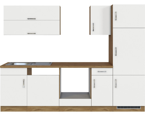 Kuchyňská linka s dřezem, horními a spodními skříňkami