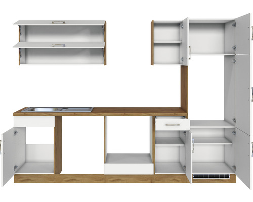 Kuchyňská linka s dřezem, zásuvkou a skříňkami