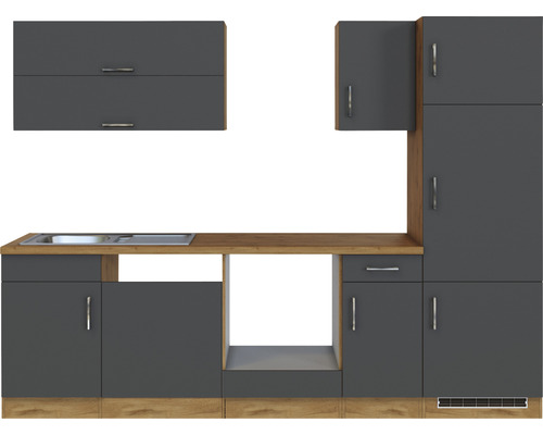 Kuchyňská linka s dřezem, horními a spodními skříňkami