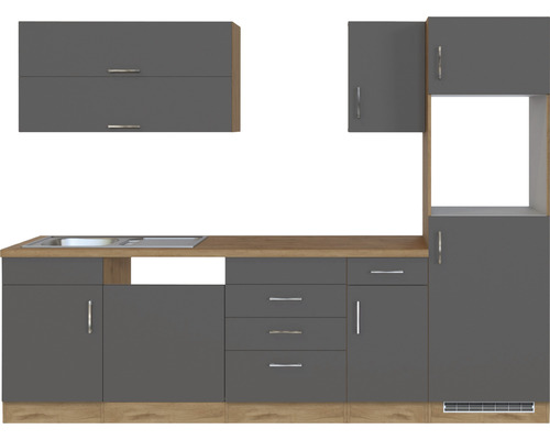 Kuchyňská linka s dřezem a skříňkami