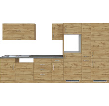 Kuchyňský blok Held Möbel Sorrento 360 cm barva čela dub matný barva korpusu dub matný