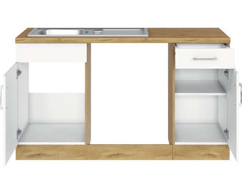 Skříňka pod umyvadlo s umyvadlem a zásuvkami