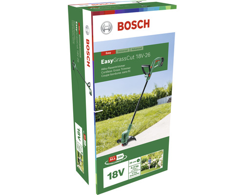 Balení akumulátorové sekačky Bosch EasyGrassCut 18V-26