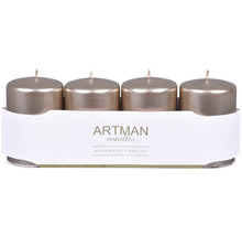 Čtyři válcové svíčky v balení od Artman Candles