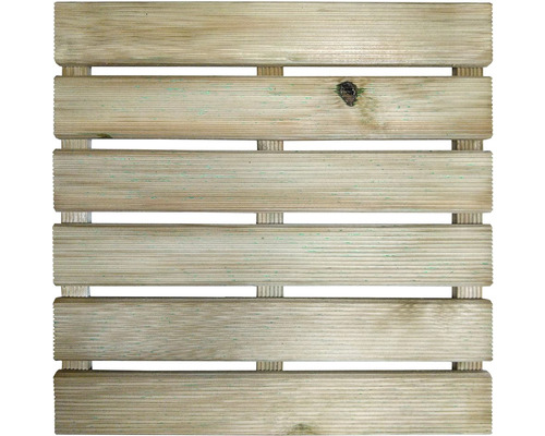 Dřevěná dlaždice 40 x 40 cm s rýhovaná impregnovaná-0