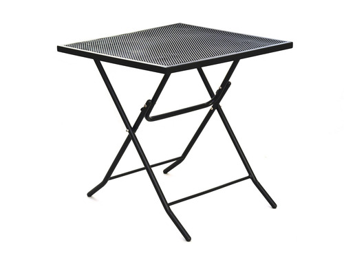 Skládací stůl se čtvercovou deskou a kovovým rámem