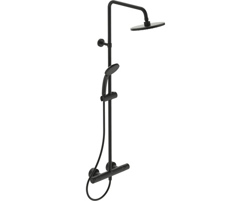 Sprchový systém s termostatickou baterií Ideal STANDARD Ceratherm černý A7545XG Sprchový panel s hlavovou a ruční sprchou