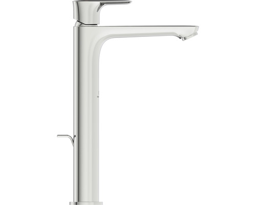 Vysoká umyvadlová baterie z kovu.