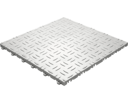 Čtvercová podlahová dlaždice s dezénem slzičkového plechu